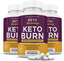 (3 Pack) Keto Advantage Keto Burn Pills 1275MG New &amp; Improved Formula Contains Apple Sider Vinegar Extra Virgin Olive Oil Powder Green Tea Leaf 180 Capsules