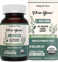 Saccharomyces orgánicos Boulardii - 10 Billones CFU - Clínicamente validada CNCM I-1079 Strain Probiótico - Gut, Digestión &amp; Soporte de Tazón Saludable - Primera Forma Orgánica de S. Boulardii Probiótico - 60 Cuenta