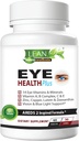 Areds 2 Eye Health Plus w/ Copper, Vitamina A B C E, Lutein " Zeaxanthin, Quercetin, Zinc, Bilberry Extract, Biotin - Cuidado de la vista, Sequedad, Strain, Visión nocturna Suplemento para adultos 60 cápsulas