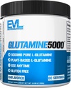Suplemento de pólvora L-Glutamina pura Vegan - Evlution Nutrition Nitric Oxide Booster 5g L Glutamine Suplemento para la recuperación posterior del entrenamiento Bombas mejoradas Gut Health Energy and Immunity - Unflavored