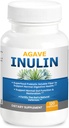 Agave Inulin Capsules Digestive Support Soluble Fiber Prebiotic Agave Inulin 120 Ct.