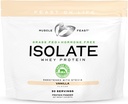 Muscle Feast Grass-Fed Whey Protein Isolate, All Natural Hormone Free Pasture Raised, Whey Isolate Protein Powder for Hombre and Women, Clean, Gluten-Free, Delicious Isolate Protein - Vanilla, 2lb