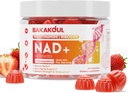 NAD Gummies, NAD Supplement - Liposomal Nicotinamide Riboside, Resveratrol, Quercetin, NAD Nicotinamide Riboside Resveratrol 900mg, NAD+ Suplemento para Hombres y Mujeres, 60 Gummies 1 Pack