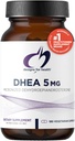 Diseños para la salud DHEA 5mg - DHEA Suplemento para Hombres + Mujeres - Suplemento para ayudar Apoyo al envejecimiento saludable, integridad muscular, energía + síntesis hormonal - No GMO (180 cápsulas)