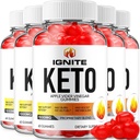 (5 Pack) Ignite Keto ACV Gummies - Advanced Formula Ignite Keto Plus ACV Gummies Apple Cider Vinegar Ignite ACV Dietary Suplemento Hombre Mujeres (300 Gummies)