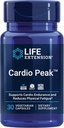 Extensión de la vida Cardio Peak, Suplemento Cardiovascular, Salud cardíaca, arjuna, 1-Daily, Gluten Free, No GMO, Vegetariano, 30 cápsulas