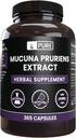 Ingredientes originales puros Mucuna Pruriens (365 capsules) No hay magnesio o rifles de arroz, siempre puro, lab verificado