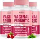 NUEVO AGE Vaginal Probióticos para Mujeres con Prebióticos, Extracto de Arándano, y un Lactobacillus Probiotic Blend, apoya el equilibrio de pH saludable, control de olores, flor vaginal - 180 cápsulas