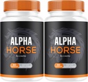 (2 Pack) Alpha Horse, Alpha Horse Pills for Men, Alpha Horse Capsules, Alpha Horse Supplement, Alpha Horse Vitamin All Natural Premium Formula, Alpha Horse Supplement Support, 120 Capsules for 2 Month