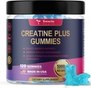 Totaria Creatine Monohydrate Gummies for Men &amp; Women 5000mg Sugar gratis Pre-Workout Suplemento Creatine for Muscle Strength, Muscle Builder, Energy Boost,Vegan,Blueberry Flavor, 120 Conde