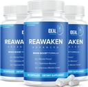 Reawaken Brain Boost Suplemento para Memory Advanced Formula (3 Pack - 180 Capsules)