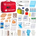 346 Piece First Aid Kit Supervivencia - Professional Waterproof Trauma Medical Kit for Emergency, Ideal para el hogar, oficina, coche, viaje, al aire libre, senderismo - Bolsa de suministros de emergencia portátil