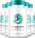 NutraRize (5 Pack) ClearTone Tinnitus, Clear Tone Pills for Hearing, ClearTone Pills Suplemento para la salud total del oído, Official Auditory Support Capsules, ClearTones Review (300 cápsulas)