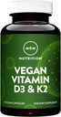 MRM Nuturition Vegan Vitamin D3 &amp; K2 peru Bone + Immune Health tención Hecho de líquenes Silenciosos Calcium Absorption  durable Vegan + Vegetarian Friendly ← 60 Servings