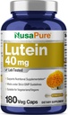 NusasPure Lutein 40mg 180 Veggie Capsules (No-GMO, Vegan)