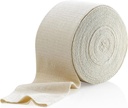 Soporte Elástico Tubular Bandage Tamaño F, 10M Caja - Color natural (4" x 33 Pies) para Bandage de soporte de rodilla grande -Medium a Thigh grande, Cotton Spandex