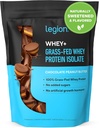 LEGION Whey+ Protein Whey Isolate from Grass Fed Cows - Whey Protein Isolate Powder Low Calorie, Non-GMO, Sugar Free, Lactose and Gluten Free, All Natural Protein Powder for Men &amp; Women (30 Servings)