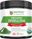Premium USDA Organic Spirulina Powder - Organic Spirulina de Blue Green Algae de California &amp; Hawaii – 100% Vegetarian &amp; Vegan, Non-GMO, Non-Irradiated – The Best Green Superfood for Smoothies!