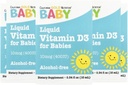 California Gold Nutrition Baby Vitamin D3 by - Liquid D3 Supplement for Babies, Vegetarian Friendly - Alcohol &amp; Gluten Free, Non-GMO - 10 mcg (400 UI), 0.34 fl oz (10 ml)