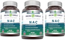 Impresionantes Fórmulas NAC 600 Mg Silencio N-Acetyl Cysteine Suplemento Silencio Capsules Silencio No-GMO Silencio Gluten Gratis Silencio Made in USA (3 Pack, 250 Count)