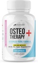 OsteoTherapy+ Advanced Bone Support Suplemento - Vitamina C, MK4/MK7, Calcio de alta absorción, manganés, magnesio