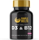 Dissolvable Bariatric D3 B12 ← Vitamina B12 2500mcg > D3 125mcg 5000IU B 12 y D 3 Tablets ANTE Bone, Immune Support ← Strawberry Flavor ANTE Vegan TEN VIDA Sugar-Free, 90-Day Supply