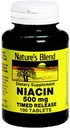 Niacina de la naturaleza 500 mg, 100 conteo