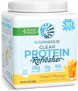 Sunwarrior Clear Protein Powder Plant-Based Water Mix, Vegan y Refreshing Protein and Hydration Supplement 10g Por Serving Peach Mango Flavored 420g Tub 30 Servings