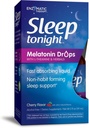 Camino de la Naturaleza Dormir Esta noche Melatonin gotas con L-Theanine, Non-Habit Forming Support*, 2 Oz, Cherry Flavor