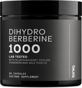 Suplemento Dihydroberine - Ultra High Potency 1000mg Fórmula con GlucoVantage, 10:1 Ceilán Cinnamon &amp; 50:1 Milk Thistle - Terceros laboratorio probado