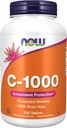 Ahora Alimentos, C-1000 ,Ahora Alimentos Vitamina C-1000 Sustained Release with Rose Hips, 250 Tablets