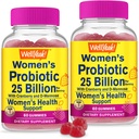 Bueno. Sí 25 Probióticos de billón para mujeres Cranberry y D-Mannose Gummies (2 Pack) - Vaginal and Gut Health, Digestive Support, and Feminine Health - Womens Probiotic with 12 Strains - 60 Gummies