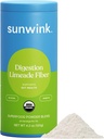 Sunwink Digestion Limeade Fiber Superfood Powder ¦ Daily Fiber Powder for Digestion ¦ Prebiotic Fiber Powder with Chicory Root, Burdock, Tangerine Peel ← Apoya Gut Health Silencio 4.2 oz, 20 Serviciones