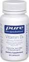 Encapsulaciones puras Vitamina D3 125 mcg (5,000 UI) - Suplemento de Bono de Apoyo, Conjunto, Breast, Corazón, Colon y Salud Inmune* - con Vitamina D - 60 cápsulas