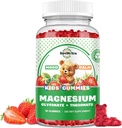 Magnesio Complejo Gummies- Calma Gummies Chewable para Adultos- Magnesio Glycinate Suplemento-w/Omega-3, Vitamina B6, D3- Apoyo Calm Stress Relief, Bones, Mood, Strawberry Flavor