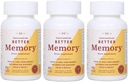 Mejor memoria - Teracurmin Curcumin 90 mg - Clínicamente Probada Dose, mejora el enfoque, el recuerdo, y el humor* - High Absorption Turmeric Extract* (3 botellas)
