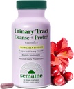 Semaine Urinary Tract Cleanse & Protect – 30 ct, Bladder Support Supplement for Women, Flushes Urinary Tract. Combines Cranberry Proanthocyanidins with Hibiscus.