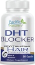 PACIFIC NATURE'S DHT Blocker Revitalizing Hair Growth Supplement (90 Capsules) Supports Healthy Hair Growth in Both Men &amp; Women - Non-GMO, Gluten Free