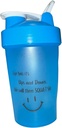 Botella Protein Shaker, ShakeELITE - 13oz BPA libre con bola de mezcla segura de leak-proof Lid - perfecto para gimnasio, fitness y la nutrición en marcha BLUE