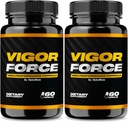 NutraRize (Pack of 2 Vigor Force for Men, High Performance Male Capsules, All Natural Dietary Supplement for General Health and Wellness, Official Pills 50 Review (120 Capsules)