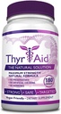 ThyrAid - Suplemento Tiroides - Iodine, Kelp, Ashwagandha - Vegan - 1 Botella (3 Mes de Suministro, 180 Capsules)