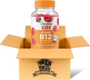 Vitamina B12 Gummies Bundle. Incluye una botella 90 ct Niños Lifeable Vitamina B12 Gummies. Suplemento dietético, Gluten Free, Non Gmo y Chewable B12 Vitaminas Gummies. ¡Viene con un buen por mi caja!