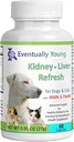 Eventualmente Young 12-in-1 Kidney Support Restore for Cats & Dogs: Super Phosphate Binder w/NMN, Fisetin, Antioxidants, Prebiotic &amp; Probiotic 4 Healthy Kidney & Liver Functions (60 Caps)