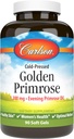 Carlson - Golden Primrose, 1300 mg Evening Primrose Oil, Cold-Presed, Healthy Skin, Women's Health & Optimal Wellness, 90 Softgels
