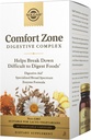 Solgar Comfort Zone Digestive Complex - 90 Vegetable Capsules - Enzymes to Support the Body’s Natural Digestive Process " Break Down Dificultad para consumir alimentos - Kosher - 90 Servings