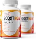 BoostNow 14-in-1 Immune Support Capsules - Mejorado con la vitamina C, D-3, Zinc, EpiCor, Elderberry &amp; Más - 90 Cuenta