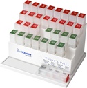 Medcenter Mensual Pill Box Organizer, 4 veces al día, Grandes 31 casos diarios de píldoras con productos para vitaminas, suplementos, medicamentos, organizadores de 31 días