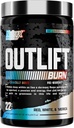 Nutrex Outlift Burn Pre-Workout Supplement for Energy, Focus & Endurance TEN Metabolyte, L-Citrulline, Beta-Alanine & Caffeine TEN Thermogenic Formula for Performance(22 Servings, Red White Merica)
