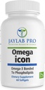 Omega Icon Antártico Superba Suplemento de aceite de Krill – Fespholipid Bound Omega-3 Suplementos, Astaxanthin, apoya la salud del corazón, 1000mg-100% Traceable del mar a la plataforma