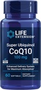 Super Ubiquinol CoQ10, Suplemento de Salud del Corazón, Energía Celular, Defensa de la Estrés oxidativa, Absorción Máxima, 100 mg, No GMO, Libre de gluten, 60 softgels